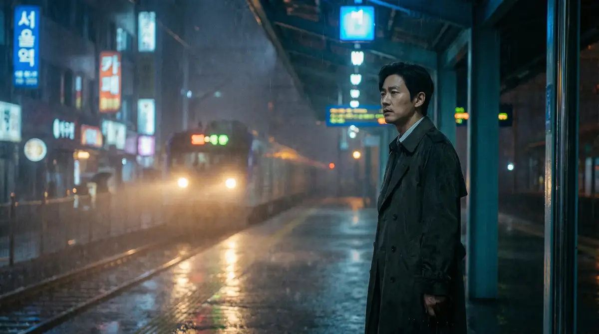韩国伦理电影经典场景 - 雨夜车站，反差婊 馆藏影像